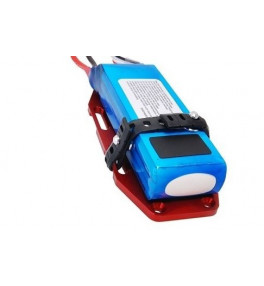 SECRAFT Support batterie anti glisse rouge Taille S Non Slip Battery 