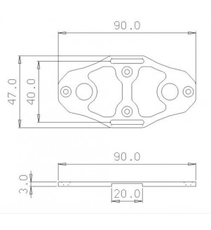 SECRAFT Support batterie V2 rouge Taille S