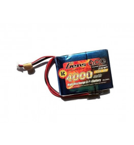 GENS ACE batterie lipo 2S 5C 4000mAh 7.4V B-RX-25C-4000-2S1P