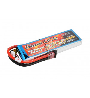 GENS ACE batterie lipo 2s 25C 3300mah 7.4V B-25C-3300-2S1P