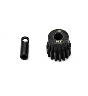 KONECT Pignon moteur 32DP 16 dents dia. 5mm + adaptateur 3.17mm KN-18