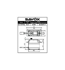 Servo Savox digital 21kg @7.4v