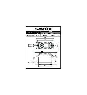 Servo Savox digital 21kg @7.4v