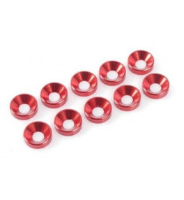 G-FORCE Rondelles cuvettes rouges (10pcs) M4 GF-0405-045