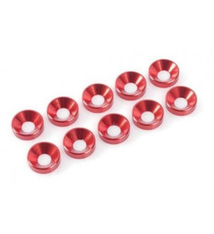 G-FORCE Rondelles cuvettes rouges (10pcs) M4 GF-0405-045