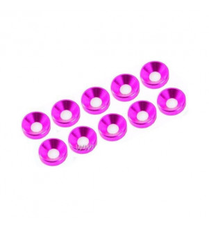 G-FORCE Rondelles cuvettes violettes (10pcs) M3 GF-0405-032