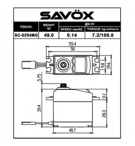Servo Savox SC-0254MG