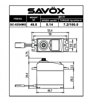 Servo Savox SC-0254MG