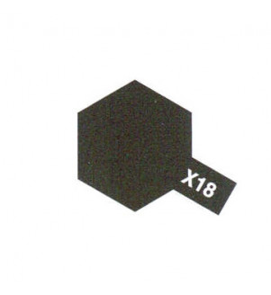 TAMIYA X18 Noir Satiné Brillant Pot De 10ml