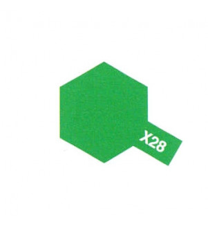 TAMIYA  X28 Vert Pré brillant Pot De 10ml