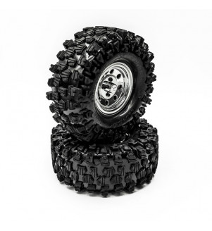 HOBBYTECH Roues completes chrome crawler climber HT-SU1802002