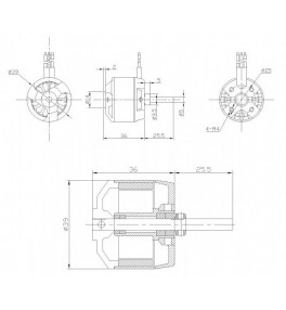 PROTRONIK moteur DM2815 1100kv