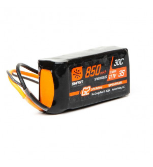 SPEKTRUM Lipo 850mah 3s 11.1v smart 30C IC2 SPMX8503S30