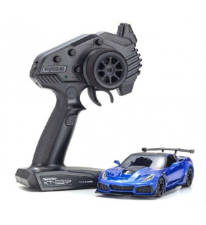 KYOSHO Mini-Z RWD Chevrolet corvette ZR1 bleu 32334BL