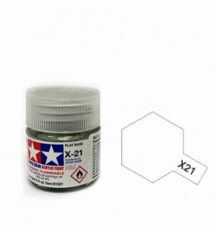 TAMIYA X-21 Flat base  Pot De10ml