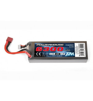 T2M batterie lipo 6300mah 3s 7.4v 60c T1363002C