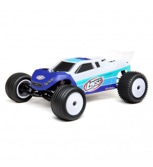 LOSI Mini-T 2.0 stadium truck Brushless 1/18 RTR bleu  LOS01019T2