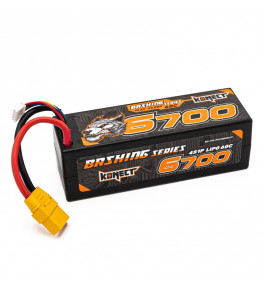 KONECT Batterie Lipo 4S 14.8V 6700mAh 60C BASHING series KN-LP4S6700B