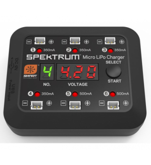 SPEKTRUM Micro chargeur lipo 6 Ports SPMXC1060