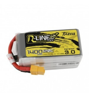 TATTU R-Line Version 3.0 Batterie lipo 1400mAh 22.2V 120C 6S1P